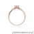 Pierścionek W074 Biały Szafir 0,60ct różowe złoto