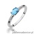 Pierścionek W077 Topaz 0,50ct białe złoto
