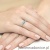 Pierścionek W077 Topaz 0,50ct białe złoto