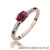 Pierścionek W077 Rodolit 0,50ct różowe złoto