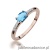 Pierścionek W077 Topaz 0,50ct różowe złoto