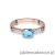 Pierścionek W077 Topaz 0,50ct różowe złoto