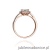 Pierścionek W087 Biały Szafir 0,60ct różowe złoto