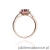 Pierścionek W087 Rodolit 0,60ct różowe złoto