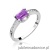 Pierścionek W105 Ametyst 0,60ct białe złoto