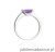 Pierścionek W105 Ametyst 0,60ct białe złoto