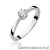Pierścionek W111 Diament 0,08ct białe złoto