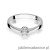 Pierścionek W111 Diament 0,08ct białe złoto