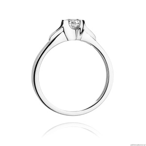 Pierścionek W155 Diament 0,23ct białe złoto