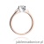Pierścionek W155 Diament 0,23ct różowe złoto