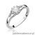 Pierścionek W185 Diament 0,10ct białe złoto