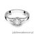 Pierścionek W185 Diament 0,10ct białe złoto