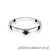 Pierścionek W222 Czarny Diament 0,12ct białe złoto
