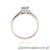 Pierścionek W222B Diament 0,23ct różowe złoto