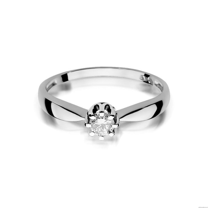Pierścionek W228 Diament 0,20ct białe złoto