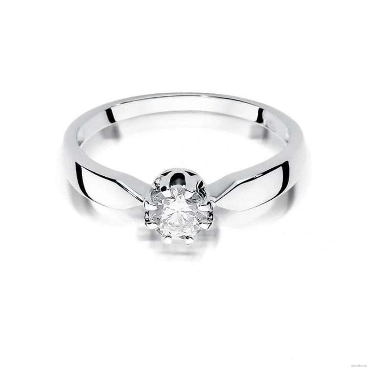Pierścionek W228 Diament 0,70ct białe złoto