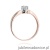 Pierścionek W228 Diament 0,50ct różowe złoto