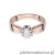 Pierścionek W228 Diament 0,70ct różowe złoto