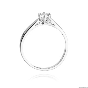 Pierścionek W229B Diament 0,20ct białe złoto