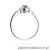 Pierścionek W238 Czarny Diament 0,12ct białe złoto