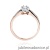 Pierścionek W291 Diament 0,23ct różowe złoto