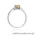 Pierścionek W301 Cytryn 0,60ct żołte złoto