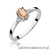 Pierścionek W301 Morganit 0,40ct białe złoto