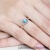 Pierścionek W308 Topaz 0,90ct różowe złoto