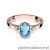 Pierścionek W308 Topaz 0,90ct różowe złoto