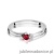 Pierścionek W346 Rubin 0,15ct białe złoto