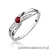 Pierścionek W415 Rubin 0,15ct białe złoto
