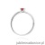 Pierścionek W415 Rubin 0,15ct białe złoto