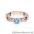 Pierścionek W428 Topaz 0,15ct różowe złoto