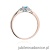 Pierścionek W428 Topaz 0,15ct różowe złoto