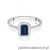 Pierścionek W575 Szafir 0,60ct białe złoto