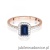 Pierścionek W575 Szafir 0,60ct różowe złoto
