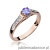 Pierścionek W016 Tanzanit 0,35ct różowe złoto