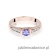 Pierścionek W016 Tanzanit 0,35ct różowe złoto