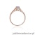 Pierścionek W016 Tanzanit 0,35ct różowe złoto