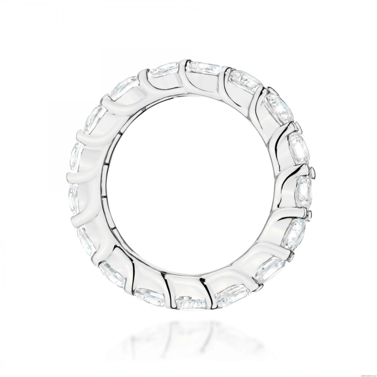 Pierścionek W0516 z diamentami białe złoto