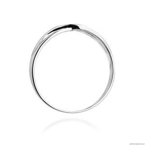 Pierścionek W156 Diament 0,04ct białe złoto