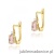 Kolczyki K0011 Morganit 2 x 0,40ct żółte złoto