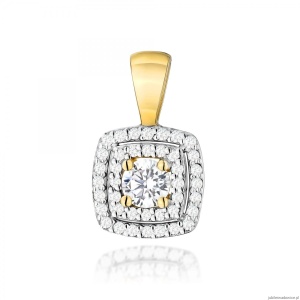 Zawieszka Z0506 z Diamentami Laboratoryjnymi żółte złoto