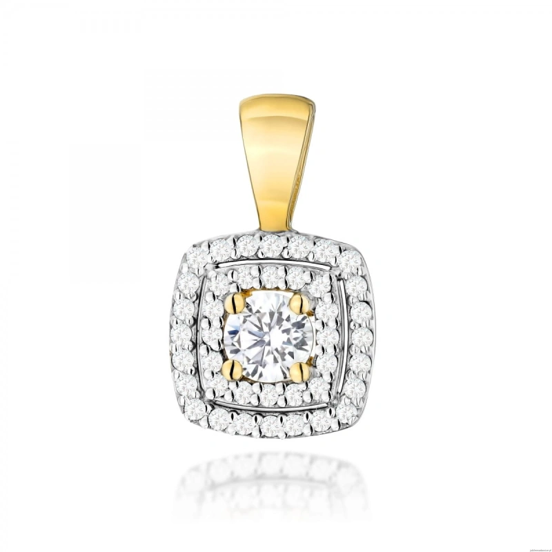 Zawieszka Z0506 z Diamentami Laboratoryjnymi żółte złoto
