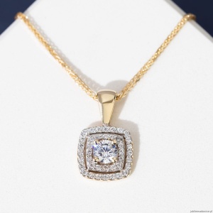 Zawieszka Z0506 z Diamentami Laboratoryjnymi żółte złoto