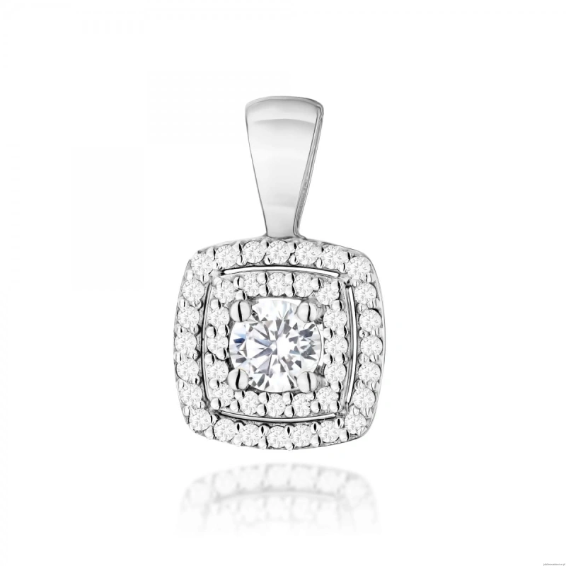 Zawieszka Z0506 z Diamentami Laboratoryjnymi białe złoto
