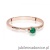 Pierścionek W0614 Szmaragd 0,15ct różowe złoto