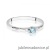 Pierścionek W0614 Topaz 0,15ct białe złoto