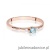 Pierścionek W0614 Topaz 0,15ct różowe złoto