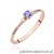 Pierścionek W0614 Tanzanit 0,15ct różowe złoto